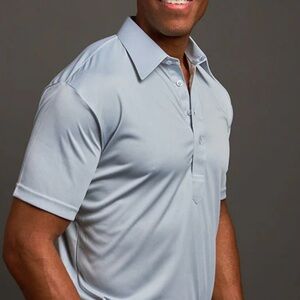 NWOT Collars & Co. Light Green English Spread Collar Shirt Polo Large